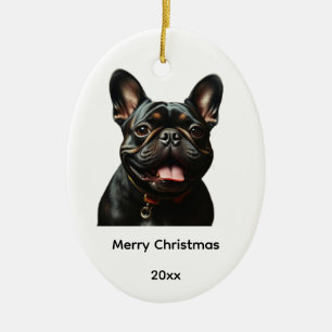 Décoration En Céramique Tigré Frenchie Bouledogue Français Chien Animal de