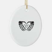 Décoration En Céramique Til Death - Skeleton Heart Hands (Droite)