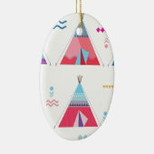 Décoration En Céramique tipi rose (Droite)