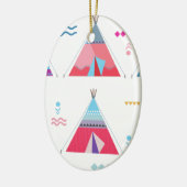 Décoration En Céramique tipi rose (Gauche)