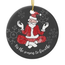 Tis The Season To Breathe Yoga Santa Personalized