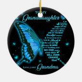 Décoration En Céramique To my granddaughter (Dos)