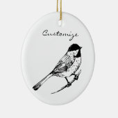 Décoration En Céramique Tonnerre de chickadee à calotte noire (Droite)