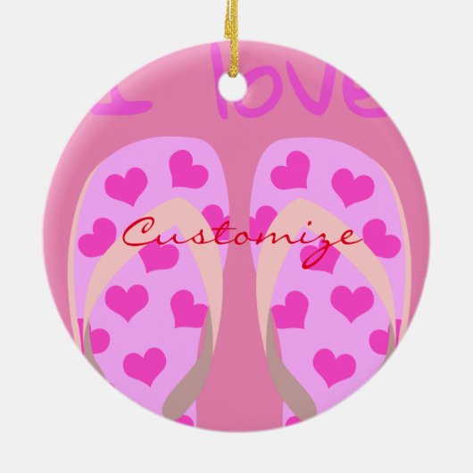 Décoration En Céramique Tonnerre rose-tongs Thunder_Cove (Dos)