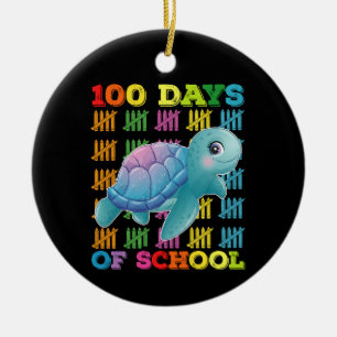 Décoration En Céramique Tortue 100 Jours De Classe Enseignant Élève