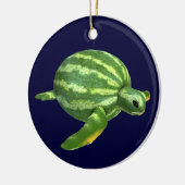 Décoration En Céramique Tortue avec corps de pastèque (Gauche)