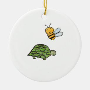 Décoration En Céramique Tortue Bumblebee