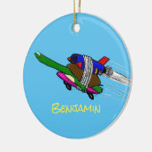 Décoration En Céramique Tortue volante (Gauche)