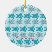 Décoration En Céramique Tortues bleues nager Thunder_Cove (Dos)