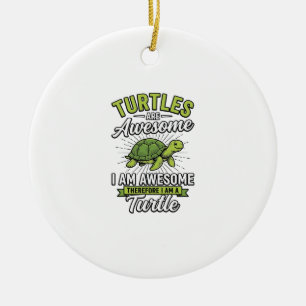Décoration En Céramique Tortues Vintage Sont Géniales T-shirt Drôle De Tor