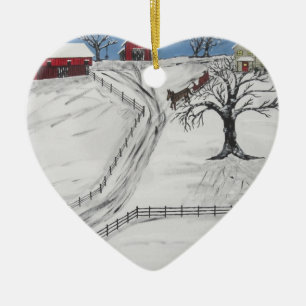 Décoration En Céramique Tour de la Pennsylvanie Sleigh