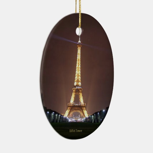 Décoration En Céramique Tour Eiffel en soirée (Droite)