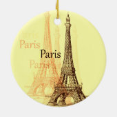 Décoration En Céramique Tour Eiffel, Paris France (Dos)