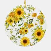 Décoration En Céramique Tournesol 8 (Dos)