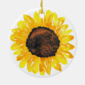 Décoration En Céramique Tournesol aquarelle (Dos)