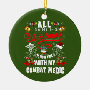 Décoration En Céramique Tout Ce Que Je Veux Pour Noël, C'Est Plus De Temps