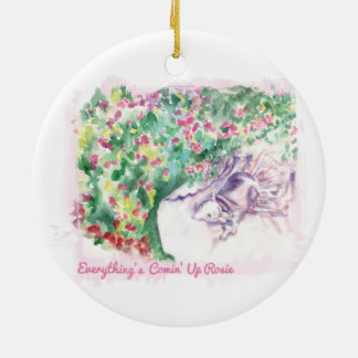 Décoration En Céramique Tout est Comin vers le haut d'ornement de Rosie