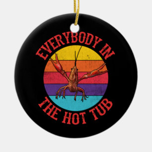 Décoration En Céramique Tout Le Monde Dans Le Bain À Feu Crawfish Crawfish