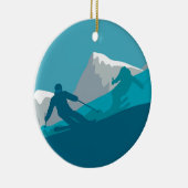 Décoration En Céramique Tout le ski de montagne (Droite)