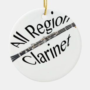Décoration En Céramique Tout l'ornement de joueur de CLARINETTE de RÉGION