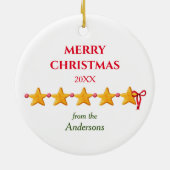 Décoration En Céramique Toutes les routes dirigent Gnome pour Noël (Dos)