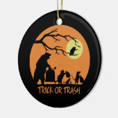 Décoration En Céramique Trac Ou Trash (Gauche)