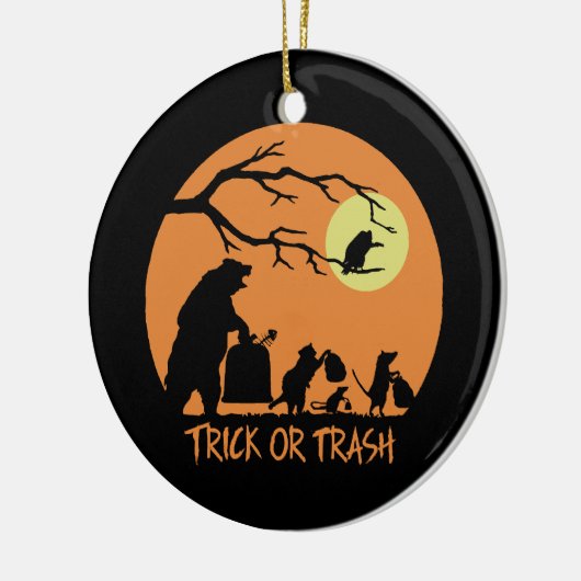 Décoration En Céramique Trac Ou Trash (Gauche)