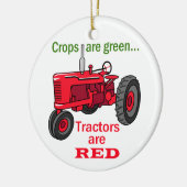 Décoration En Céramique Tracteurs Rouges (Gauche)