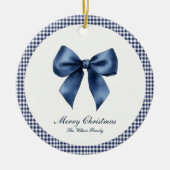 Décoration En Céramique Traditional Blue Knot Christmas (Devant)