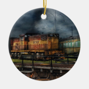 Décoration En Céramique Train - Allons faire un tour