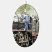 DÉCORATION EN CÉRAMIQUE TRAINS À VAPEUR (Gauche)