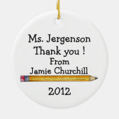 Décoration En Céramique Traitements pour enseignants (Dos)