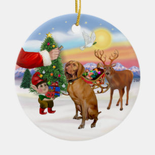 Décoration En Céramique Traiter pour un Vizsla
