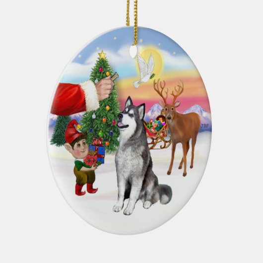 Décoration En Céramique Traiter un malamute en Alaska (Droite)