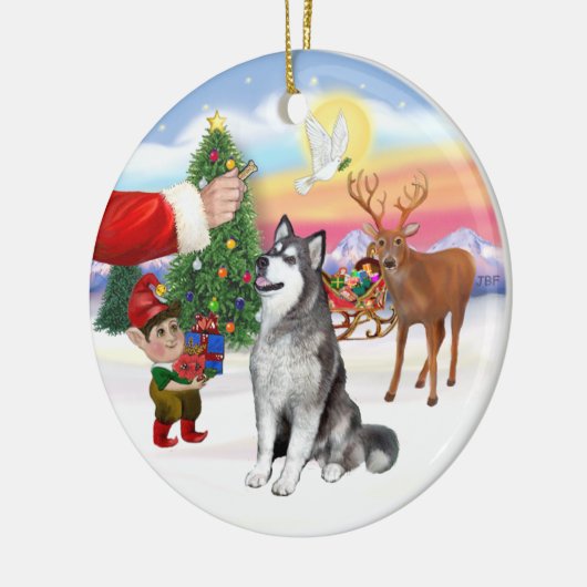 Décoration En Céramique Traiter un malamute en Alaska (Gauche)