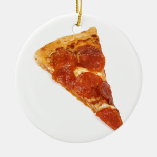 Décoration En Céramique Tranche de pizza de pepperoni