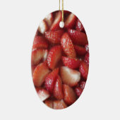 Décoration En Céramique Tranches de fraise, casse-croûte sain de (Droite)