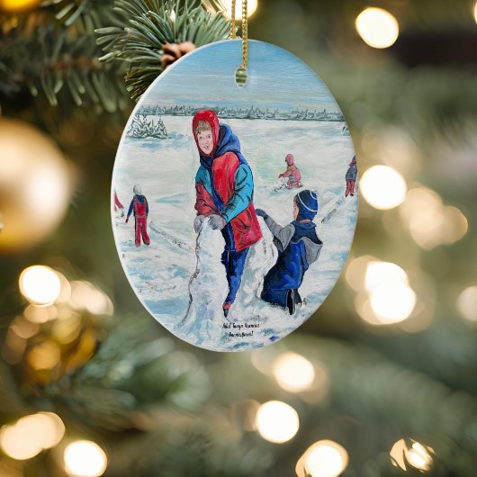 Décoration En Céramique Travail classique d'art de Noël