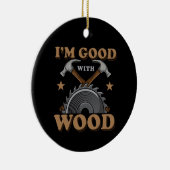 Décoration En Céramique Travail du bois amusant (Droite)