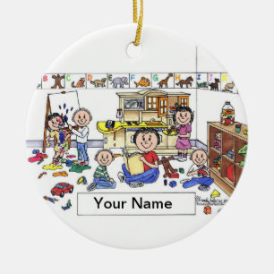 Décoration En Céramique Travailleuse automobile de jour - Femme