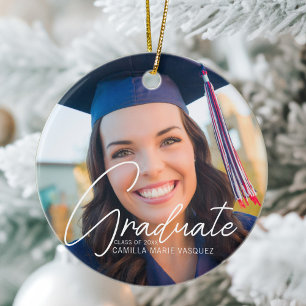 Décoration En Céramique Trendy 2023 Graduation 2 Photo Custom Christmas