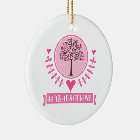 Décoration En Céramique trente-quatrième Idée de cadeau d'anniversaire (Droite)