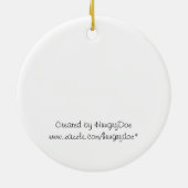 Décoration En Céramique Très Noël de girafe - lettres (Dos)