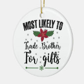 Décoration En Céramique Très Probable De Commerce Fraternité Pour Cadeaux  (Gauche)