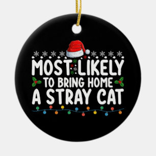 Décoration En Céramique Très Probable De Ramener À La Maison Un Chat Étran