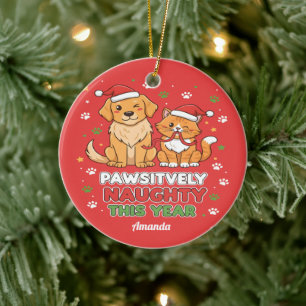 Décoration En Céramique Très vilain cette année Funny Noël
