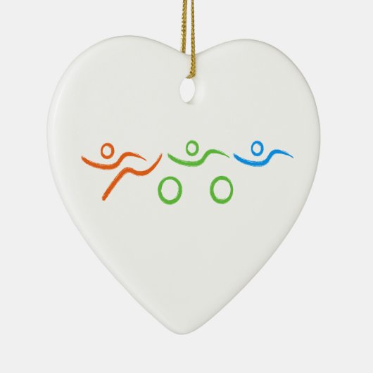 Décoration En Céramique Triathlon cool et design unique (Droite)