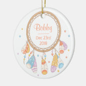 Décoration En Céramique Tribal Dreamcatcher Boho New Baby Keepsake (Gauche)