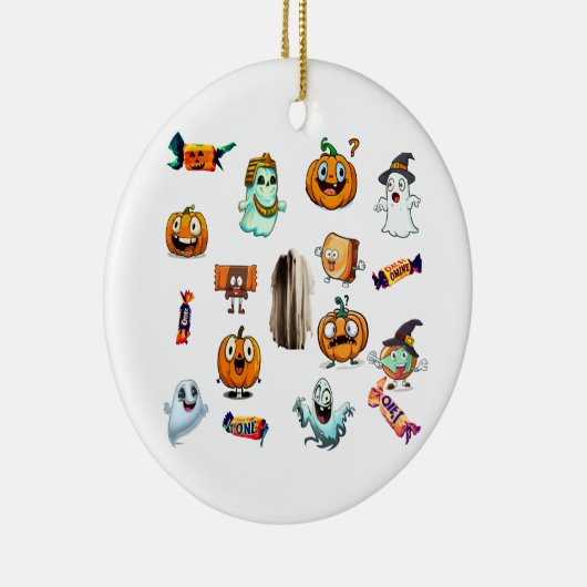 DÉCORATION EN CÉRAMIQUE TRICK & TREAT (Droite)