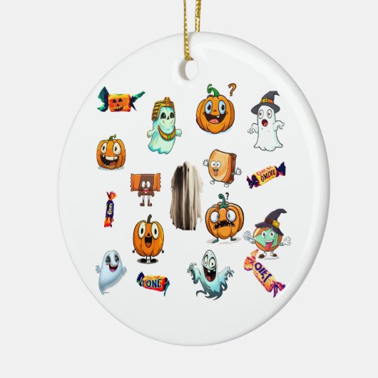 DÉCORATION EN CÉRAMIQUE TRICK & TREAT (Gauche)